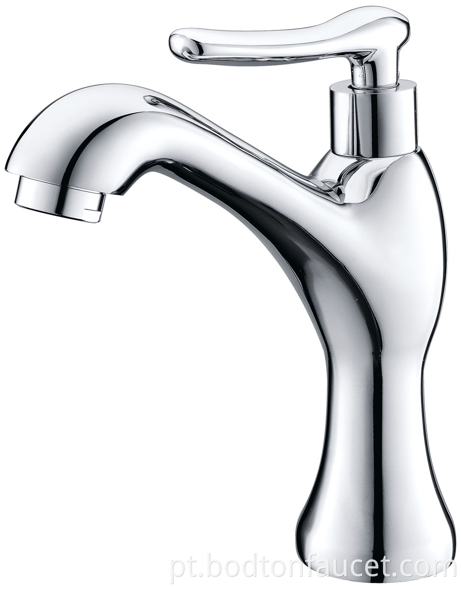 Wall-mounted single basin faucet